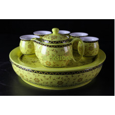 Chinese Teapot Set 8pcs with Ceramic Base T-022