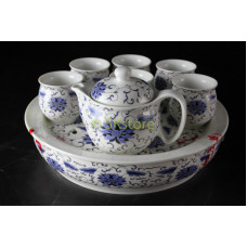 Chinese Teapot Set 8pcs with Ceramic Base T-023